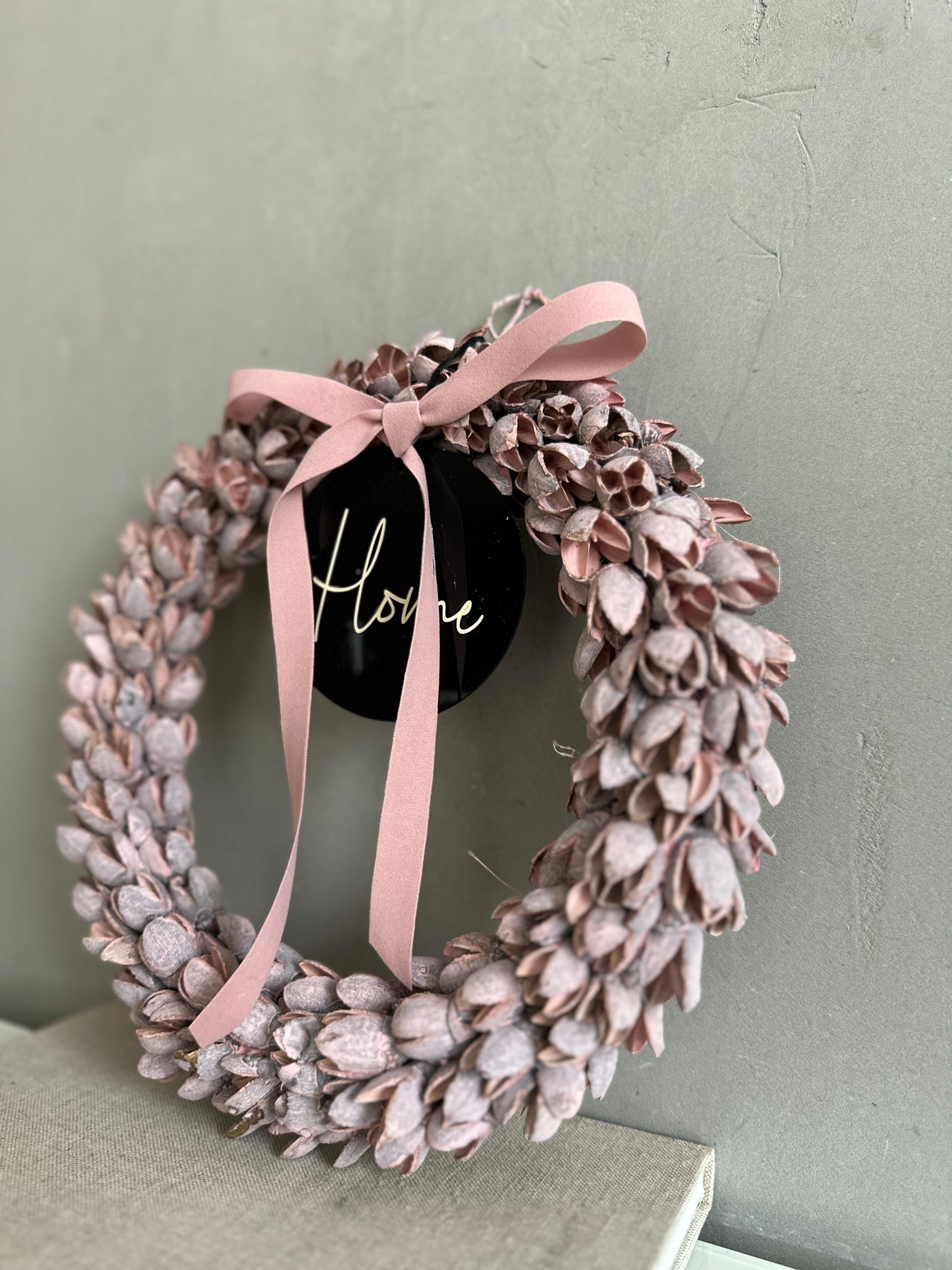h o m e. or. w e l c o m e wreath