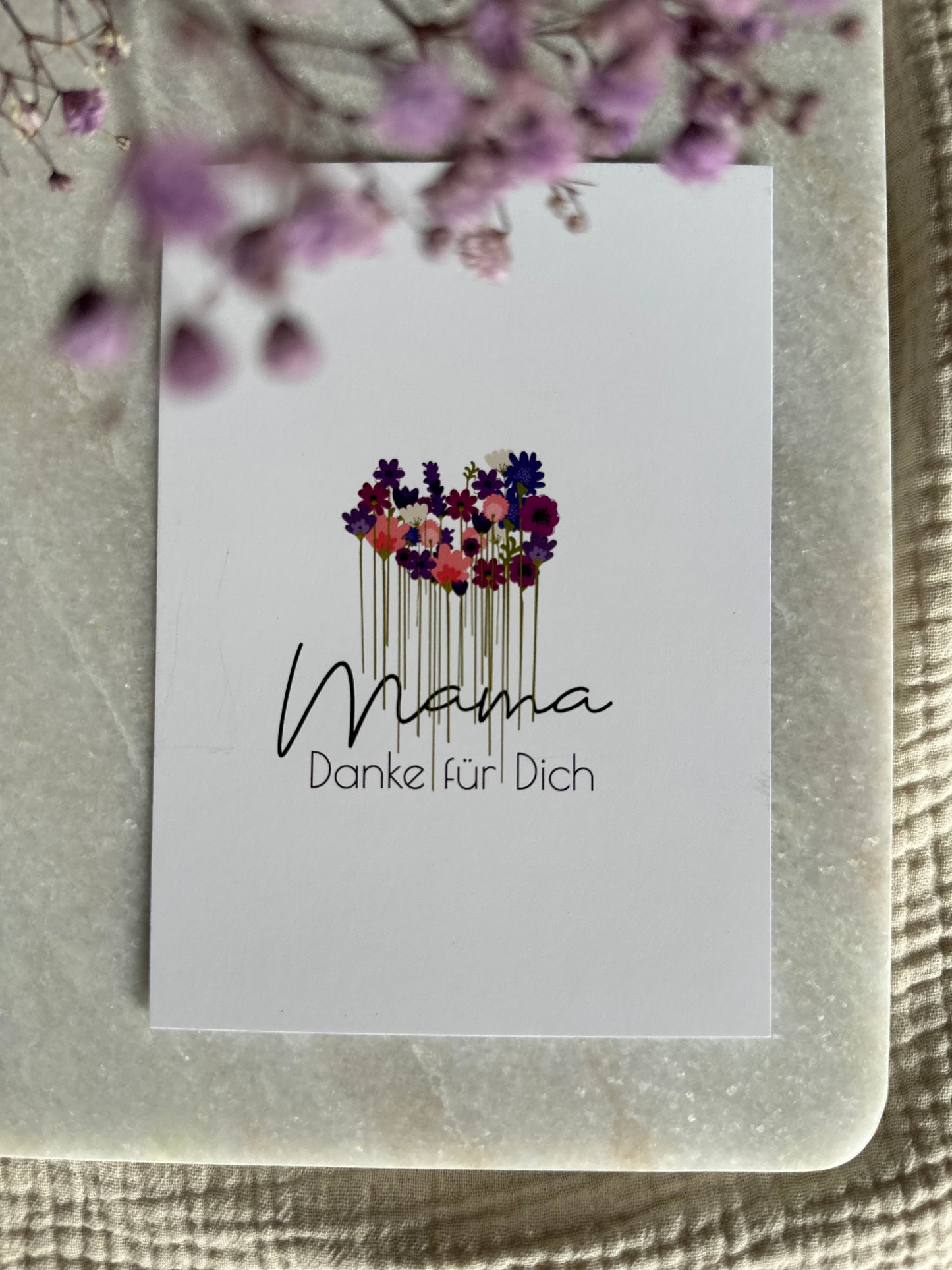 Danke für Dich Mama -Karte