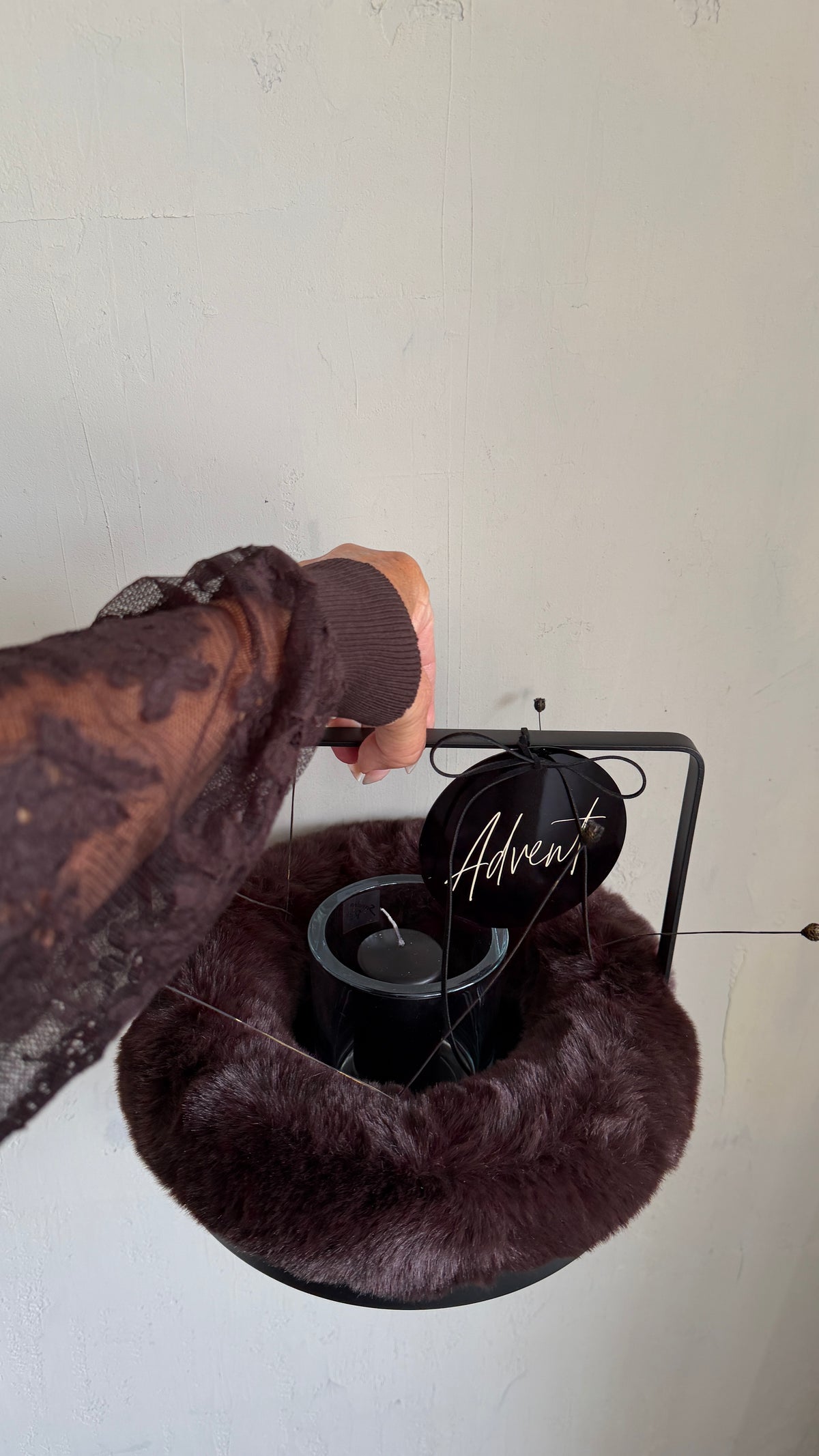 Set| fake fur. Advent