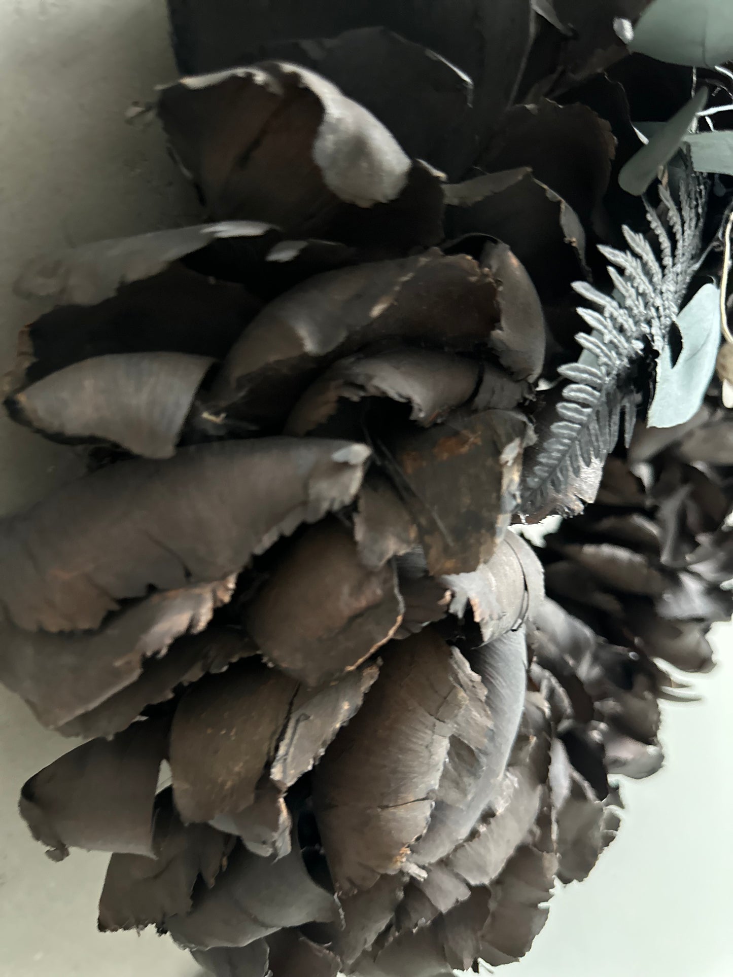 Door wreath - Palm black