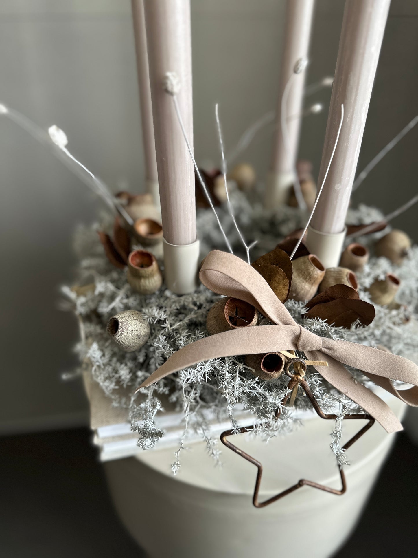 Adventskranz |shades of brown