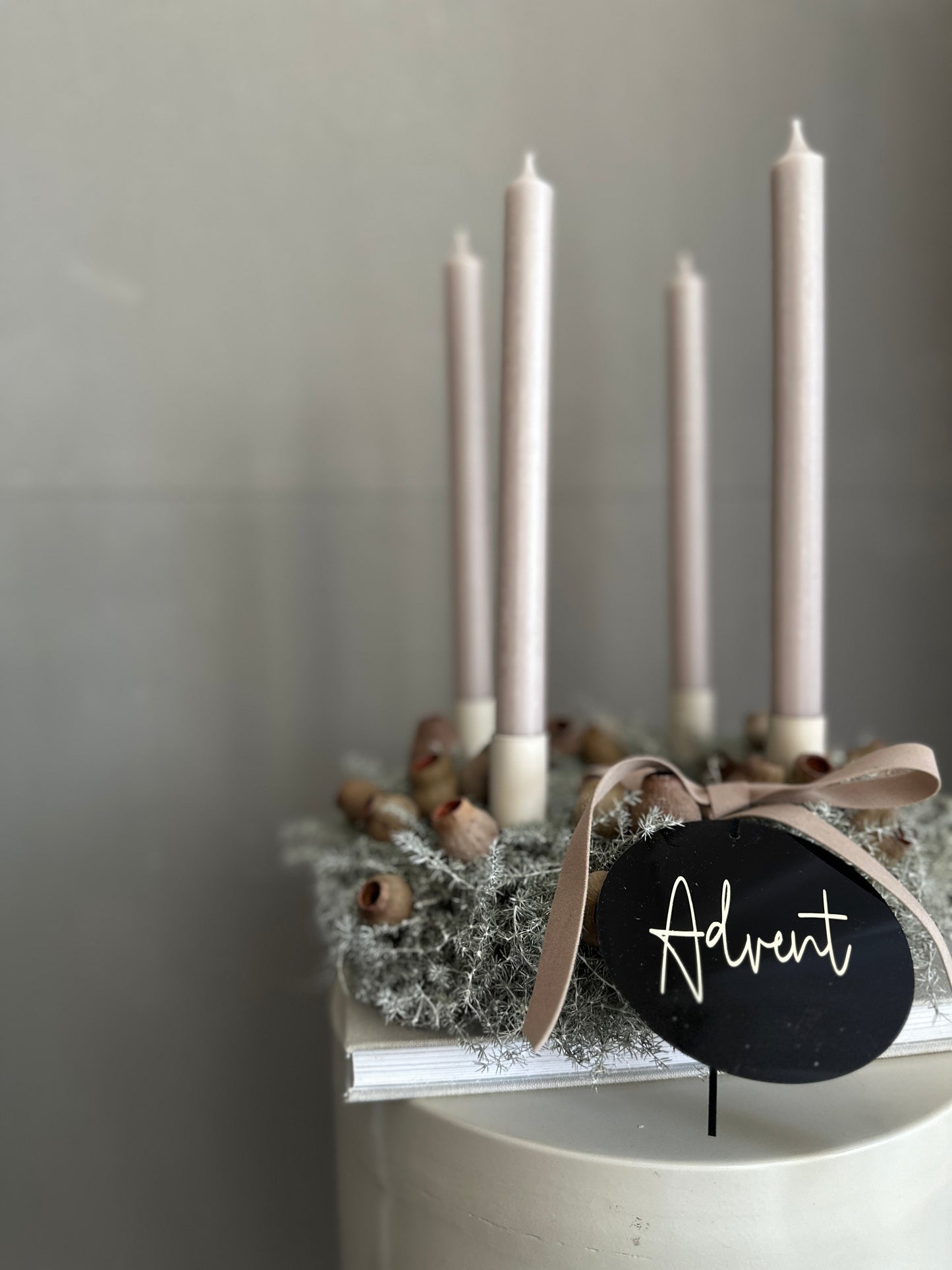 Adventskranz |shades of brown