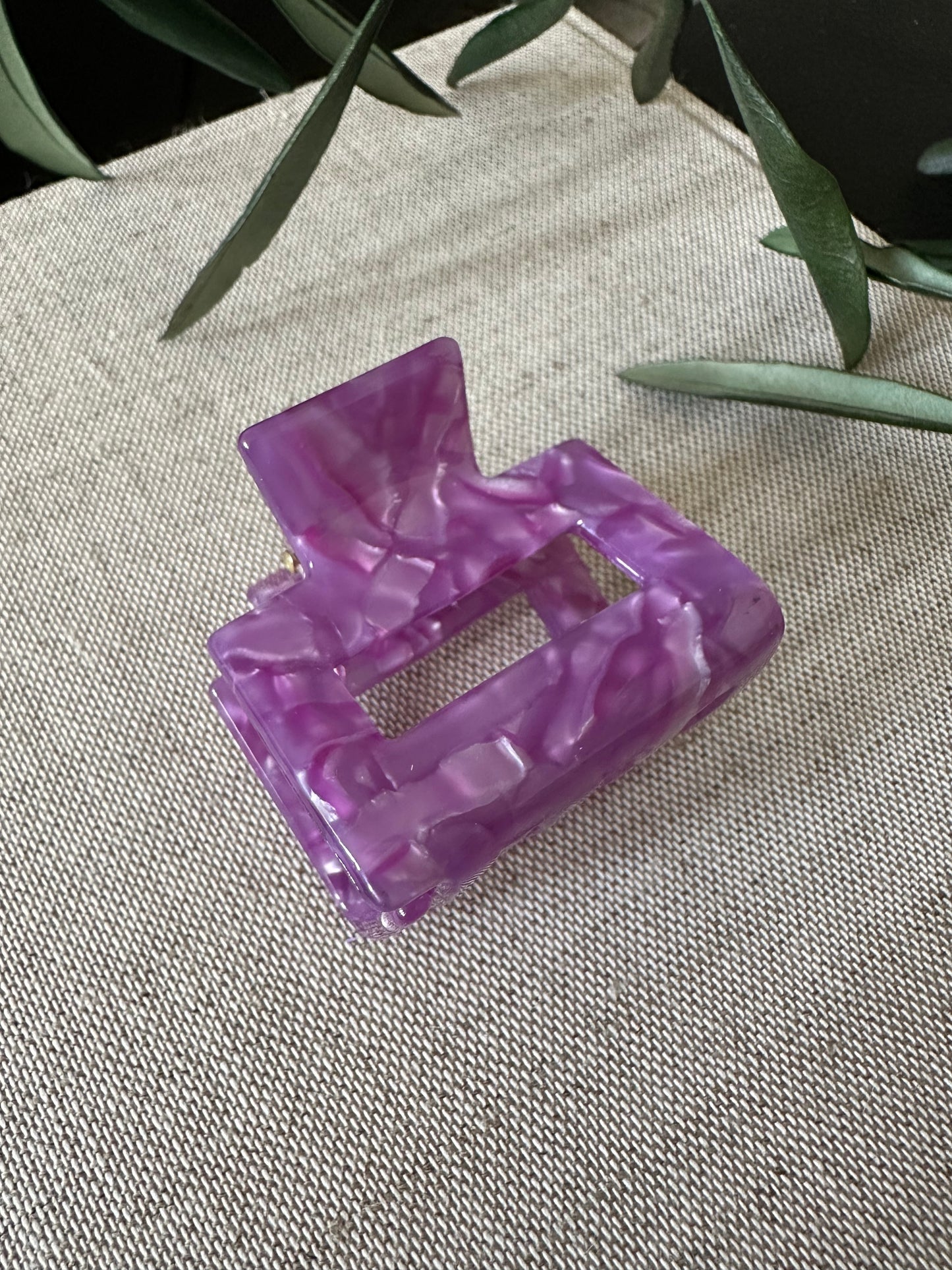 Hair clip - purple