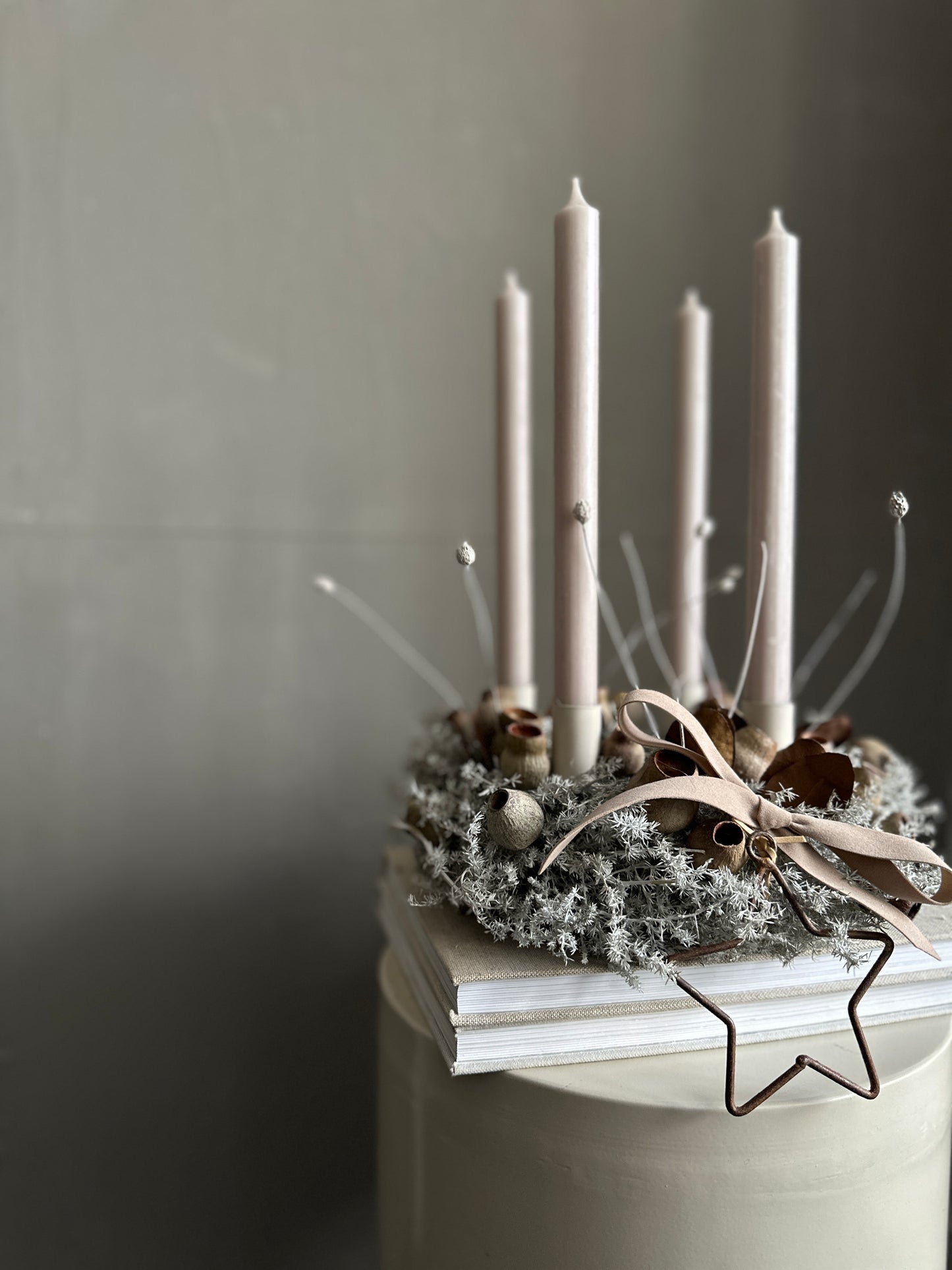 Adventskranz |shades of brown