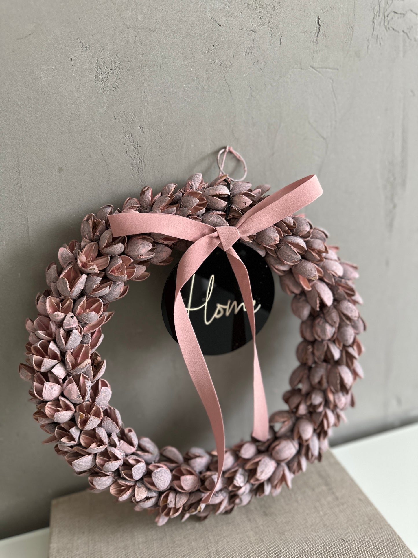 h o m e. or. w e l c o m e wreath