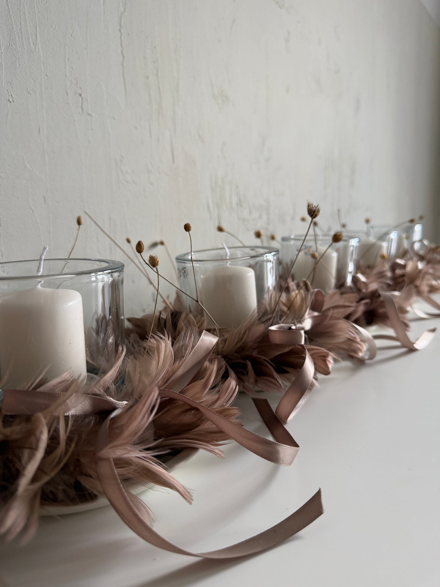 Candle plate -metal black