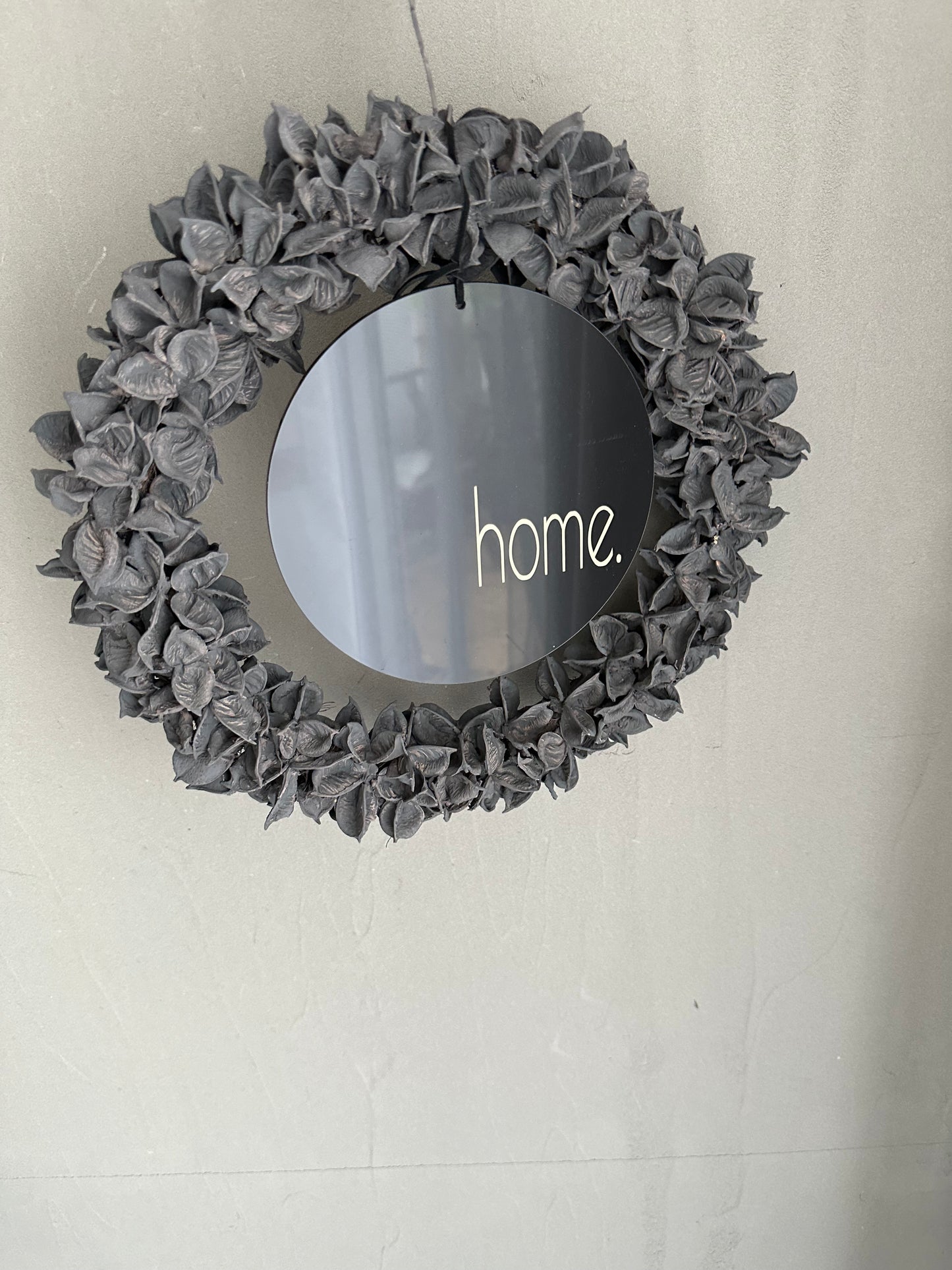 cotton wreath- home