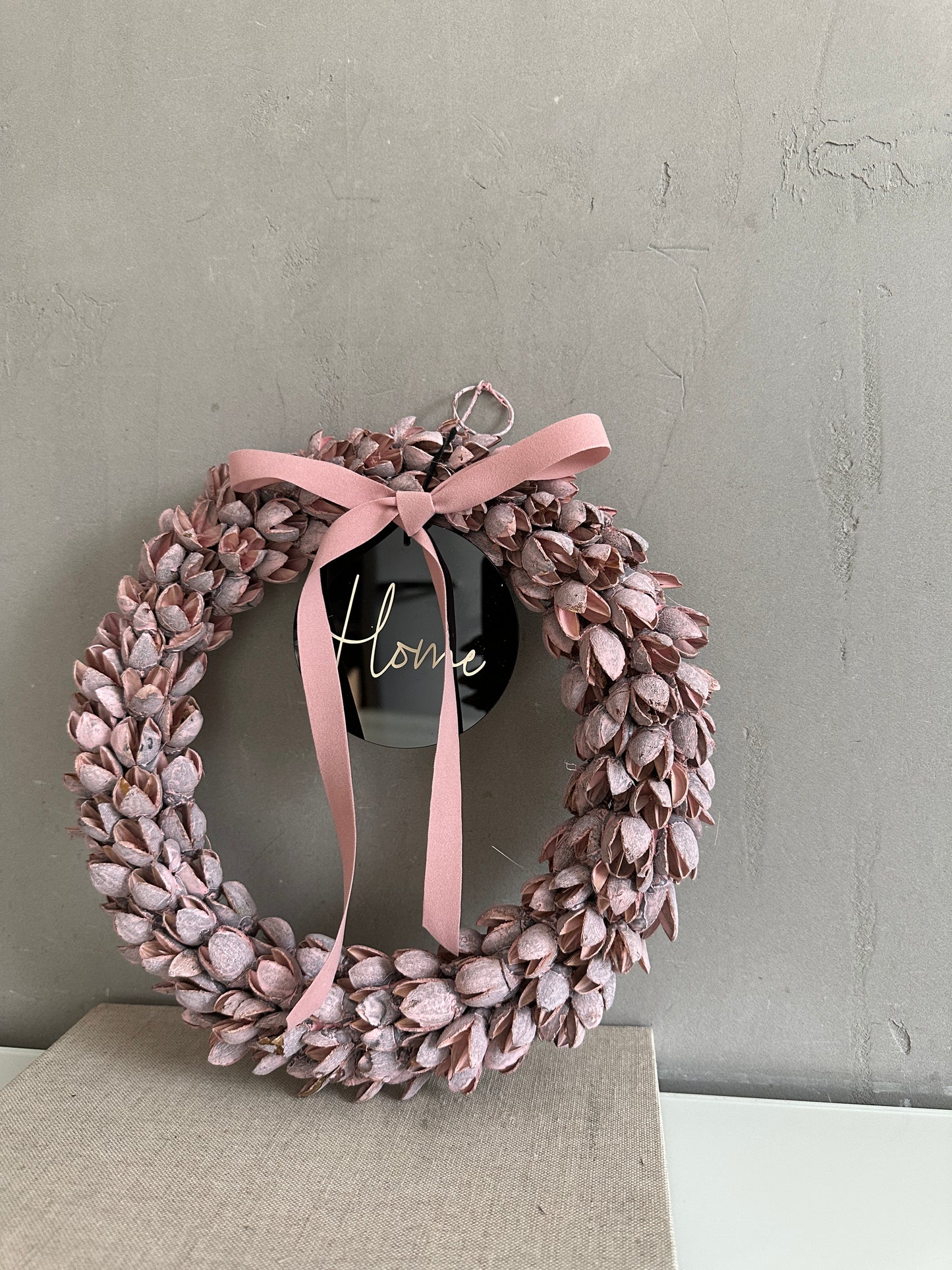 h o m e. or. w e l c o m e wreath