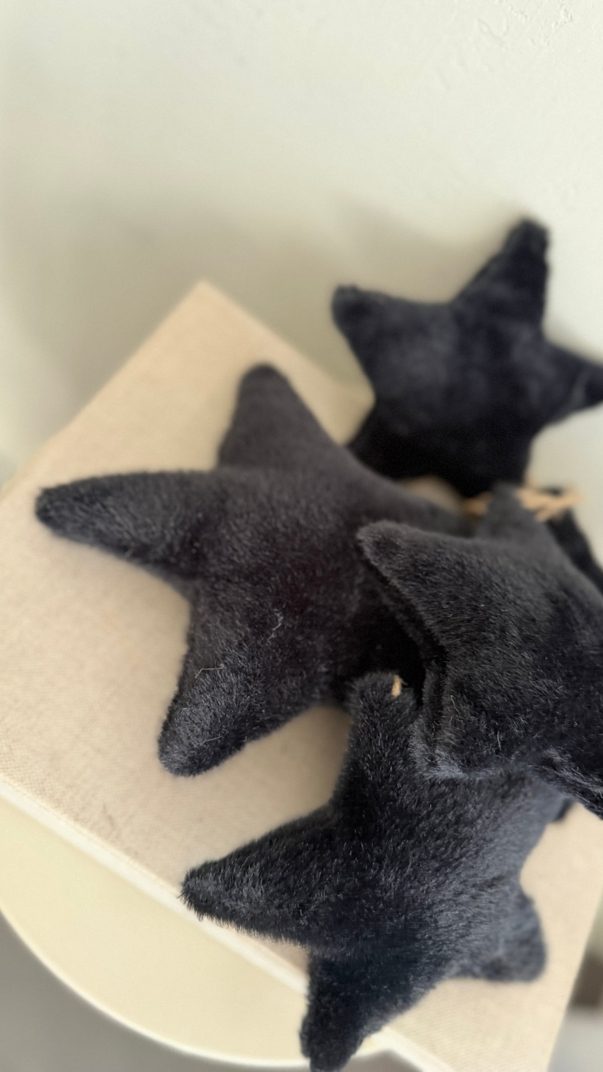 black. fake fur | star