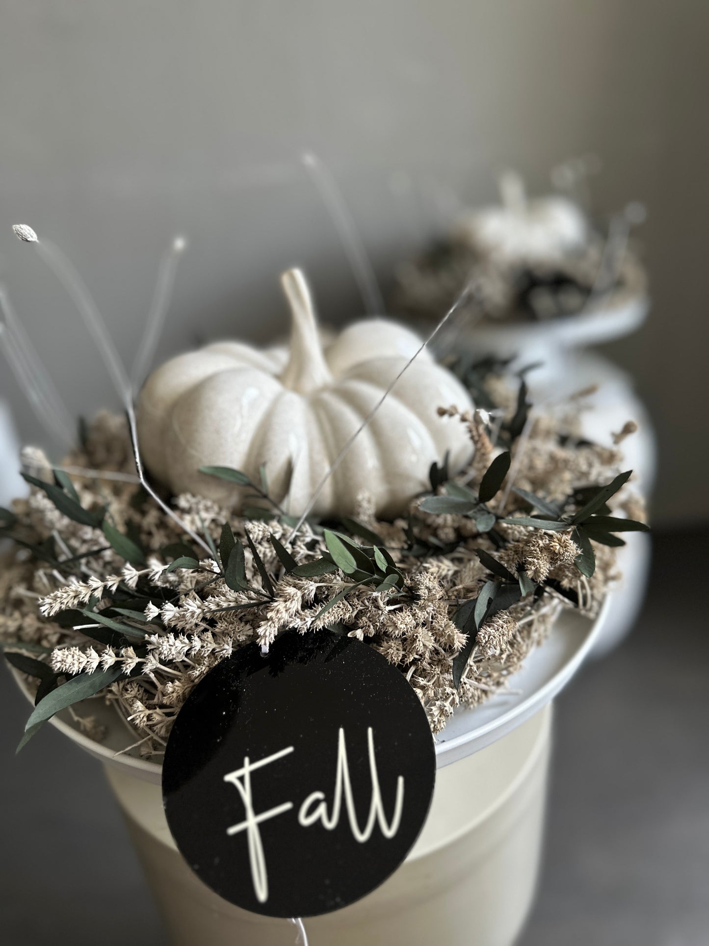 Dried flower wreath