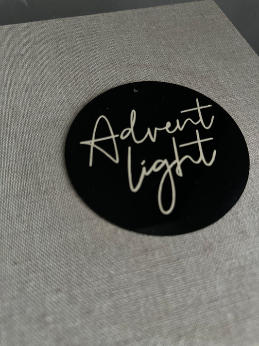 A d v e n t. light |Acrylscheibe