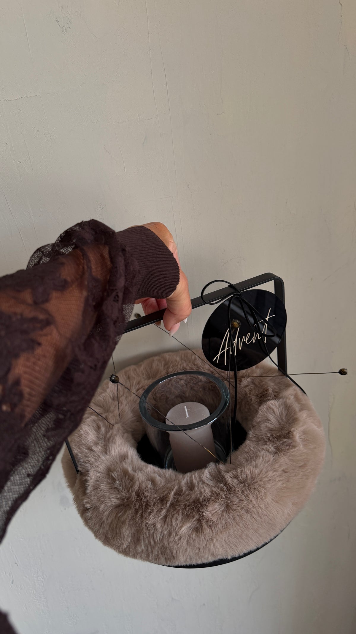 Set| fake fur. Advent