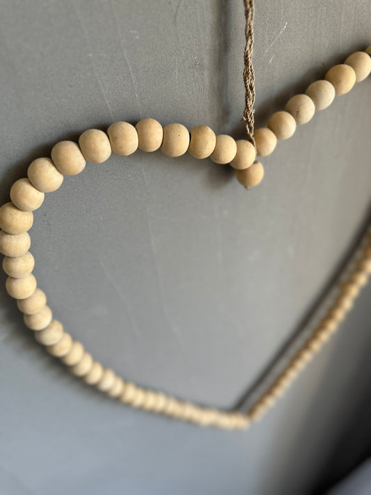 Wooden bead hoop black