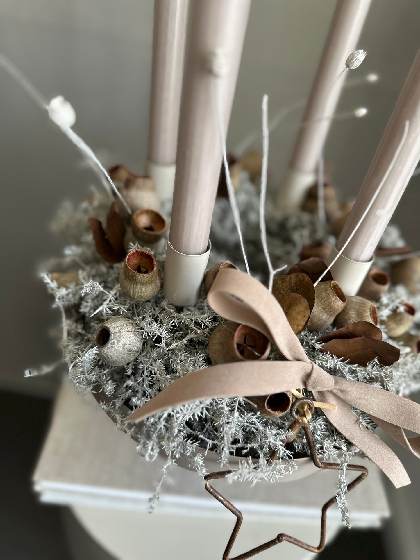 Adventskranz |shades of brown