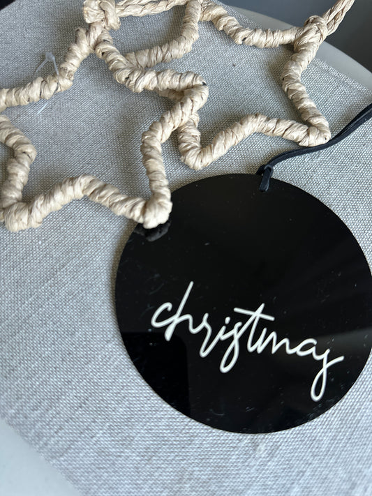 christmas.   Acrylscheibe