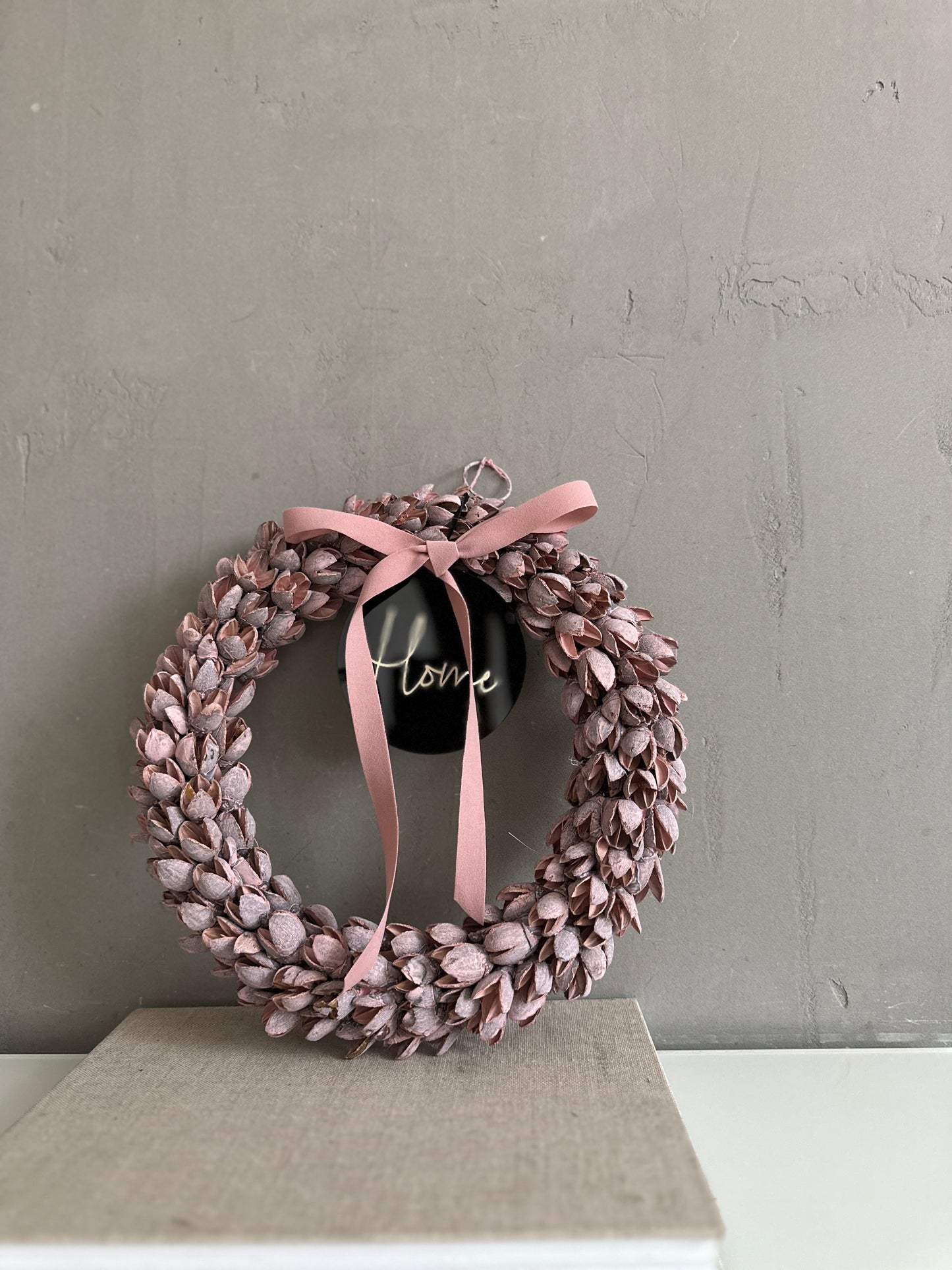 h o m e. or. w e l c o m e wreath