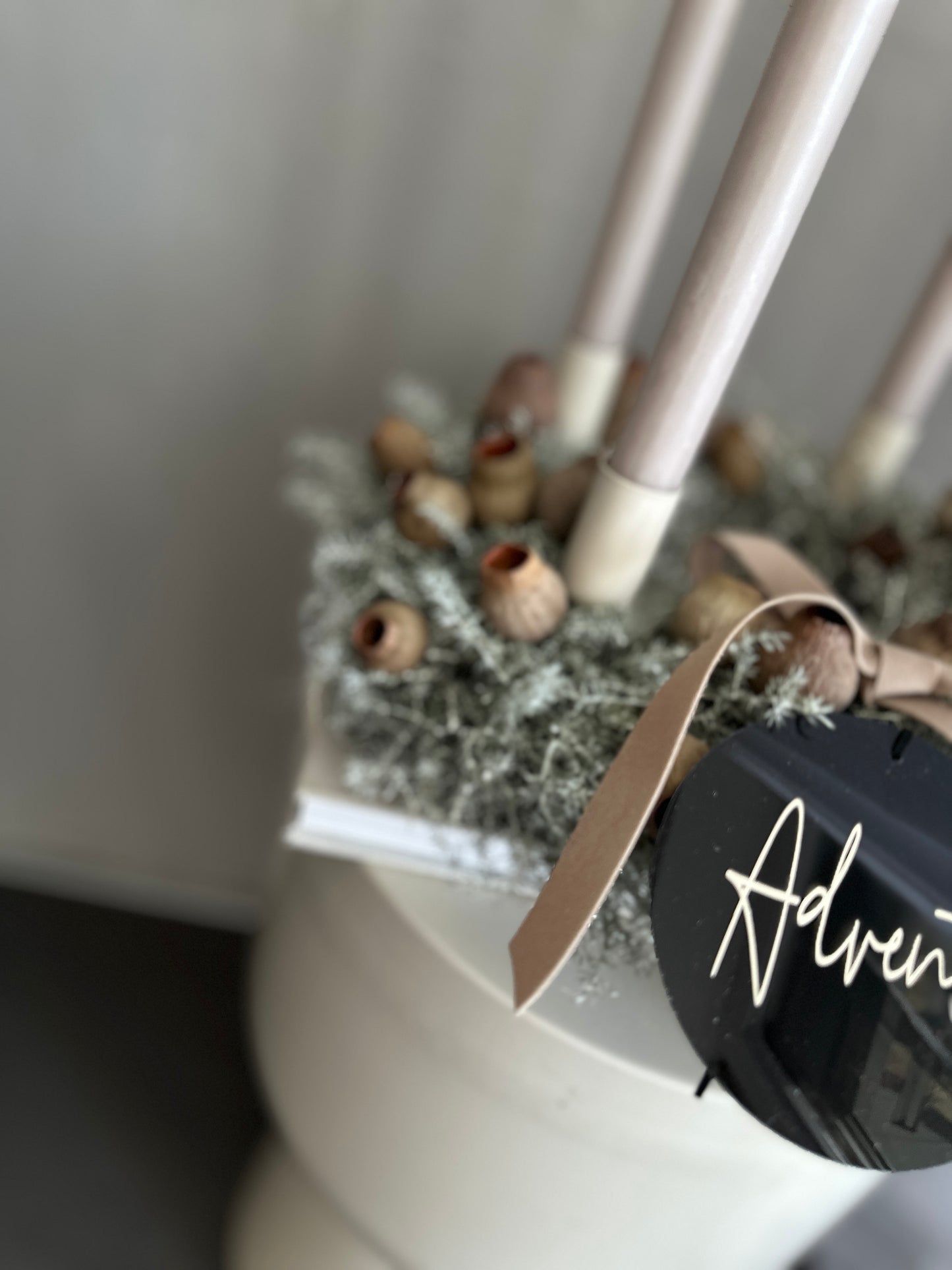 Adventskranz |shades of brown