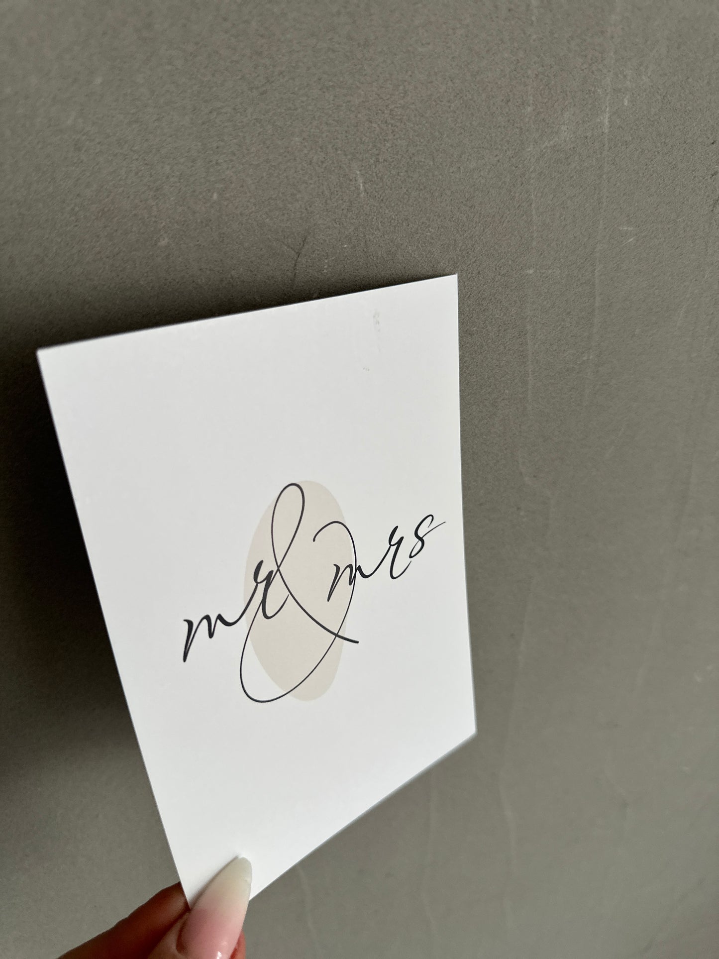 mr and mrs card