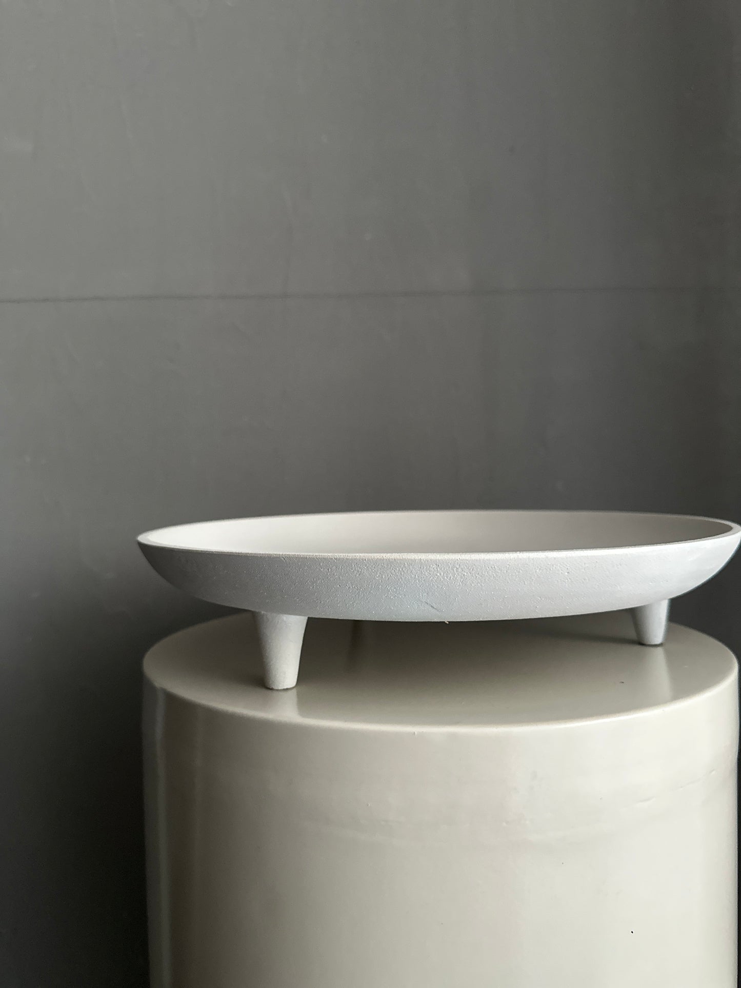 Schale _ beige Metall