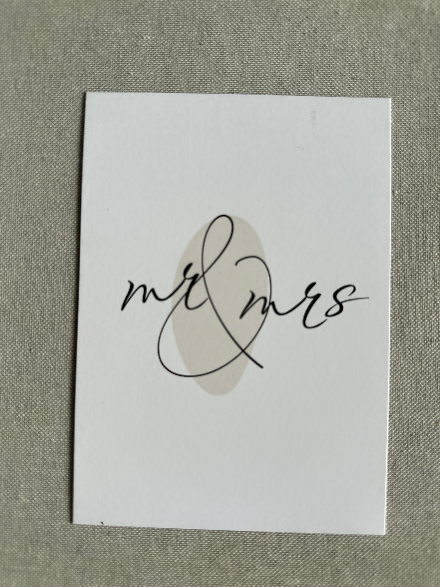 mr and mrs card