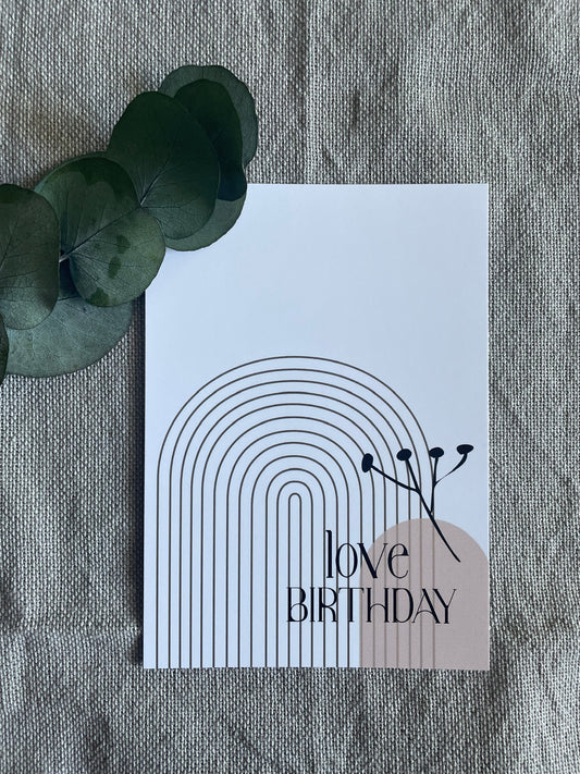 love birthday card