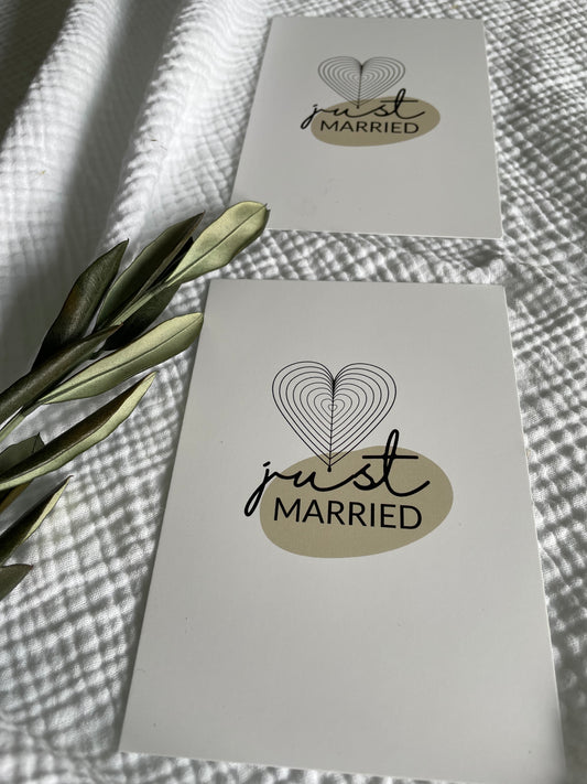 just married card
