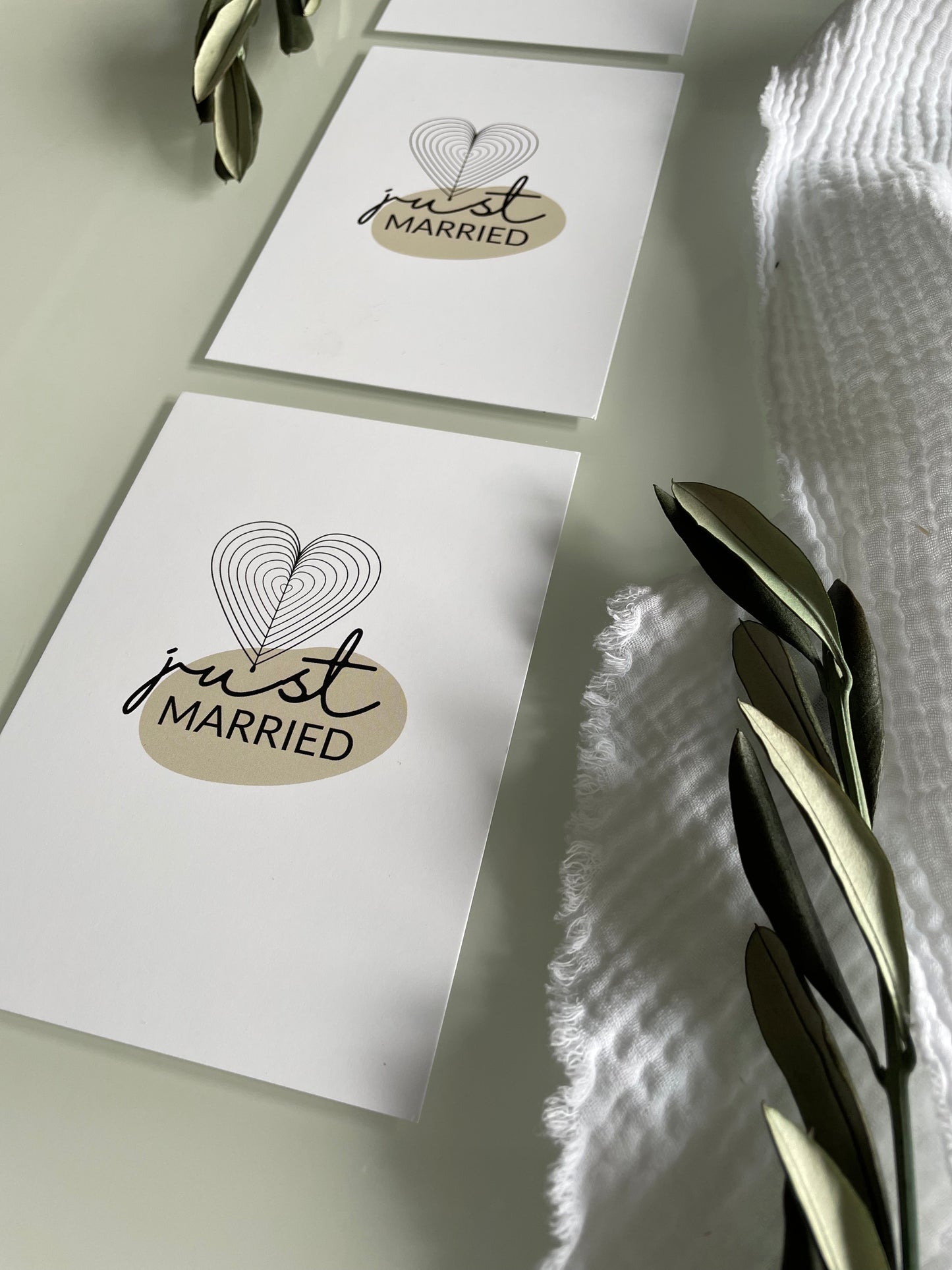 just married card